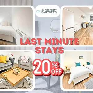 Premium Offer L Last-minute Escape L Aj L High Street L Parking L Ideal For Short Or Long - Town Centre Apartment, 4 Beds, 1 Bathroom Cheltenham